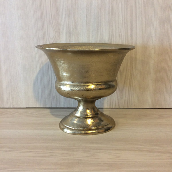 Blake Gold Metal Vase - EX HIRE ITEM