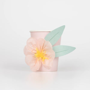 Paper Flower Cups (x 8) - The Pretty Prop Shop Parties