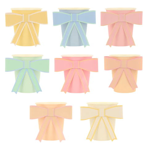 Pastel Bow Cups - The Pretty Prop Shop Parties