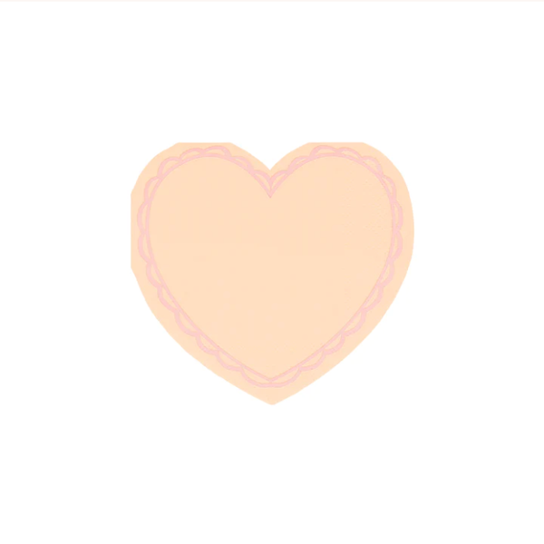 Pastel Heart Small Napkins - The Pretty Prop Shop Parties