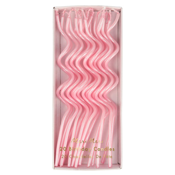 Swirly Candles - Pink - The Pretty Prop Shop Parties