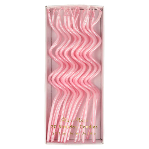 Swirly Candles - Pink
