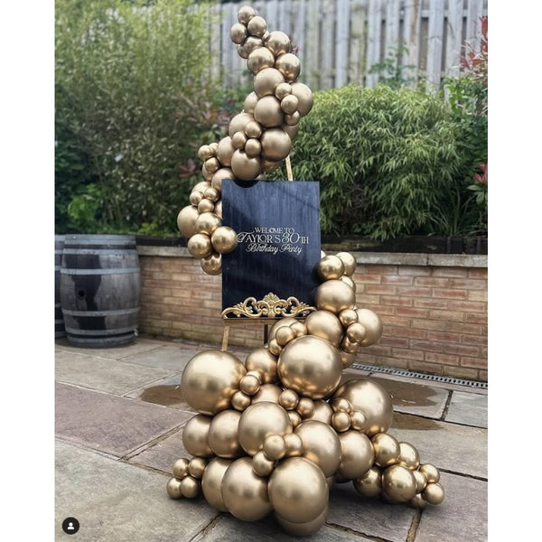 45cm Balloon Metallic Reflex Gold (Single)