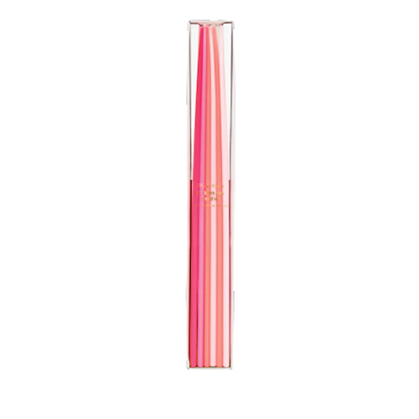 Tall Tapered Candles - Pink