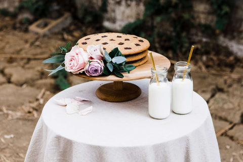 Round 3.3m Stonewash Linen Tablecloth - Natural - EX HIRE STOCK