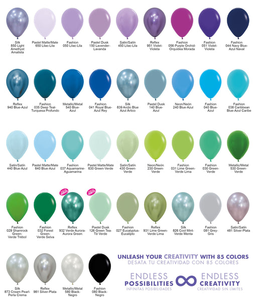 60cm Balloon Metallic Reflex Blue (Single)
