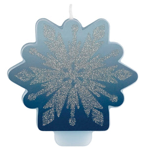 Frozen 2 Glittered Birthday Candle - The Pretty Prop Shop Parties