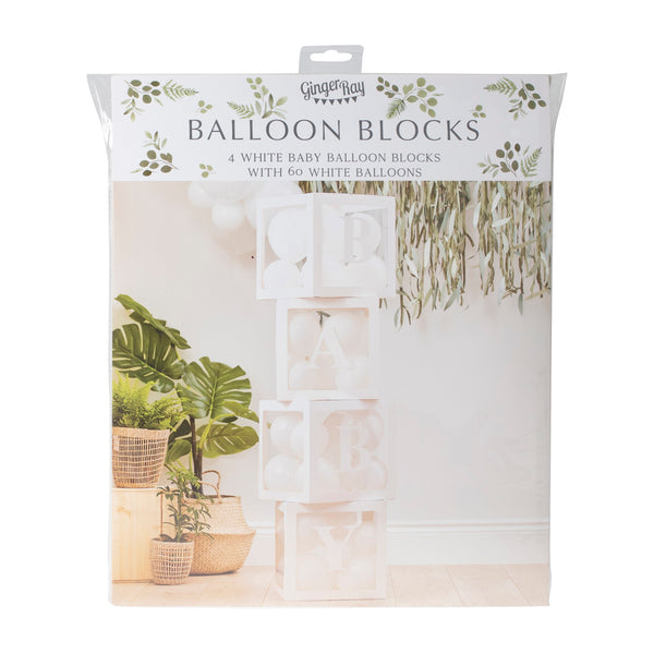 Pop Up Baby Blocks Balloon Decoration - The Pretty Prop Shop Parties