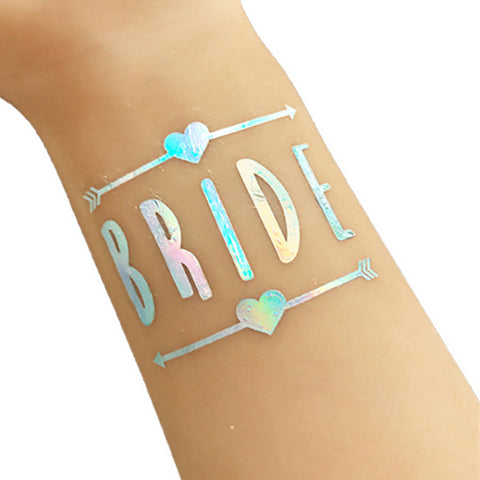 Hen's Party Temporary Tattoo - Iridescent - The Pretty Prop Shop Parties, Auckland New Zealand