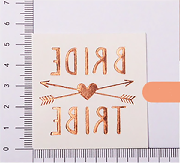 Hen's Party Temporary Tattoo - Rose Gold - The Pretty Prop Shop Parties, Auckland New Zealand