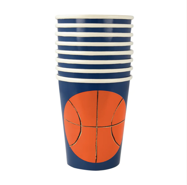Basketball Cups (x 8) - The Pretty Prop Shop Parties
