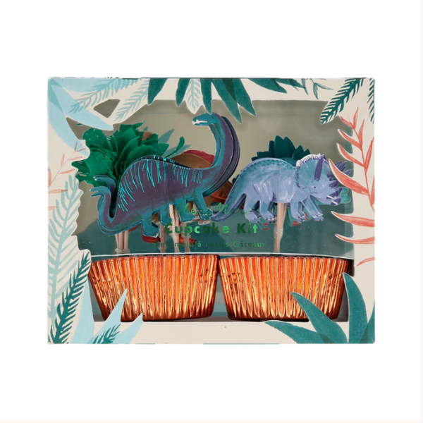 Dinosaur Kingdom Cupcake Kit (x 24 toppers) - The Pretty Prop Shop Parties