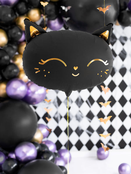 Kitty Cat Black Foil Balloon - The Pretty Prop Shop Parties