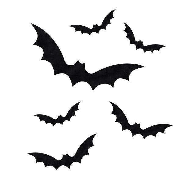 Black Bat Halloween Window Stickers - The Pretty Prop Shop Parties