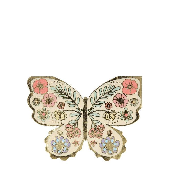 Floral Butterfly Napkins - The Pretty Prop Shop Parties, Auckland New Zealand