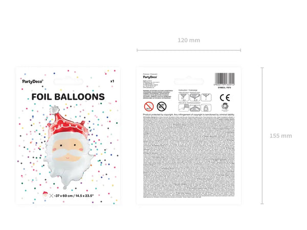 Santa Foil Balloon - The Pretty Prop Shop Parties