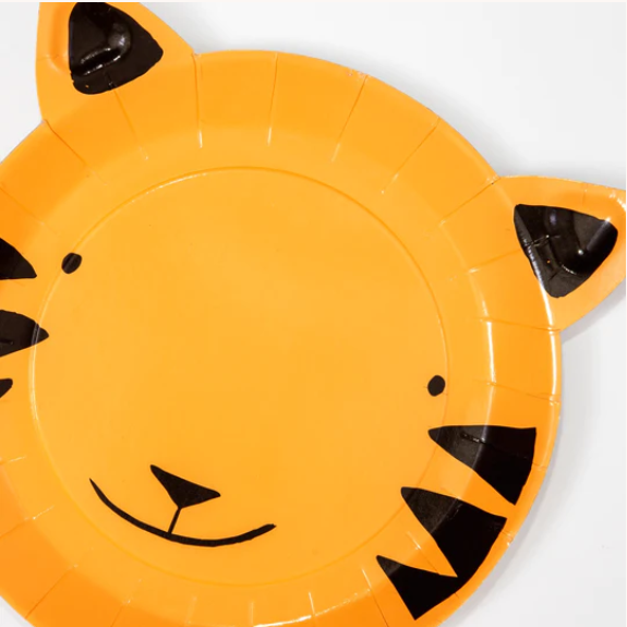 Go Wild Tiger Small Plates (x 12) - The Pretty Prop Shop Parties