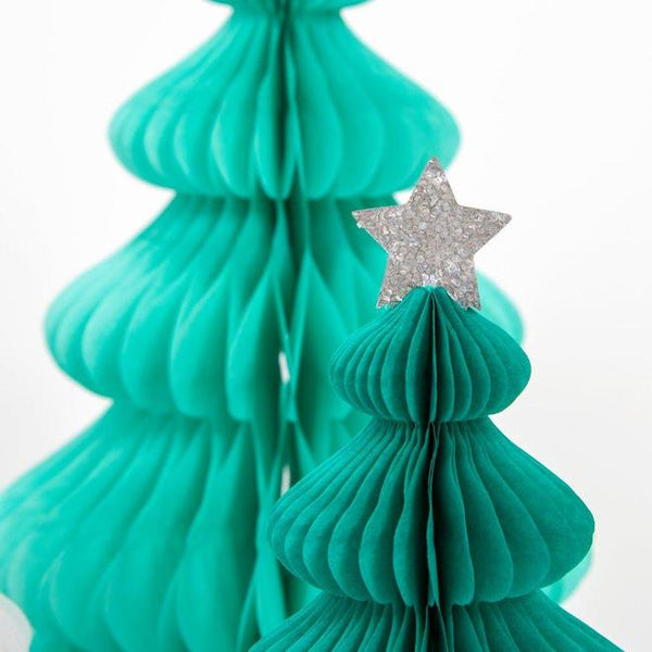 Green Forest Honeycomb Christmas Decorations
