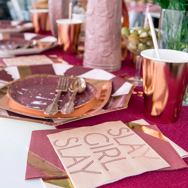 "Slay Girl Slay" Witty Cocktail Napkins - The Pretty Prop Shop Parties