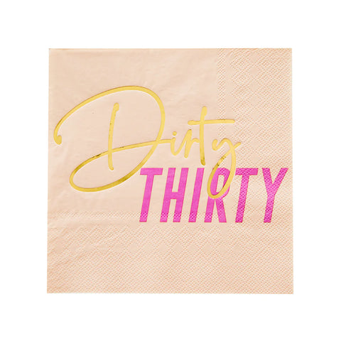 Dirty Thirty Napkins - The Pretty Prop Shop Parties