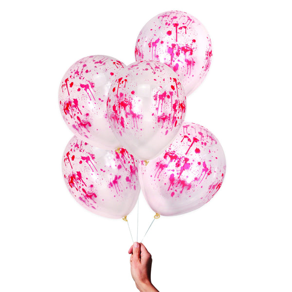 Blood Print Halloween Party Balloons - The Pretty Prop Shop Parties