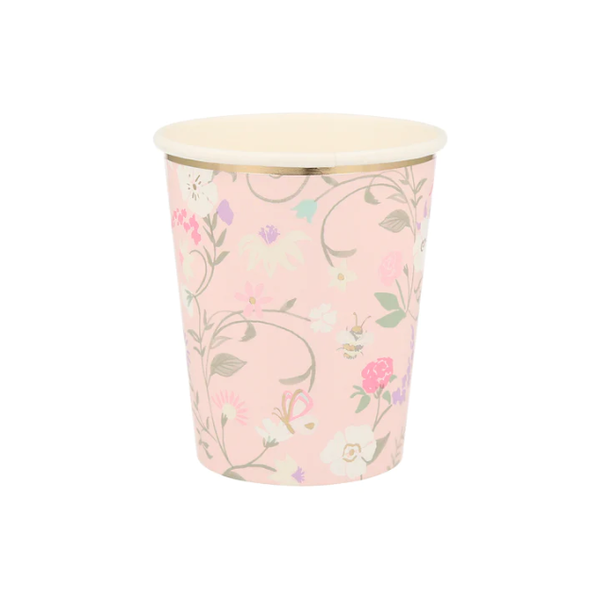 Ladurée Paris Floral Cups (x 8) - The Pretty Prop Shop Parties