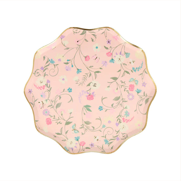 Ladurée Paris Floral Side Plates (x 8) - The Pretty Prop Shop Parties