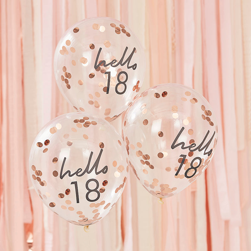 Hello 18 Birthday Balloons