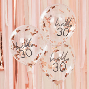 Hello 30 Birthday Balloons - The Pretty Prop Shop Parties
