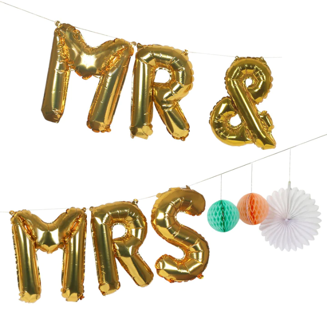 Mr & Mrs Balloon Kit