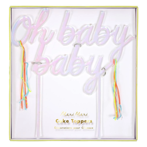 Oh Baby Baby Acrylic Cake Topper - The Pretty Prop Shop Parties