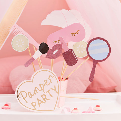 Pamper Party Photobooth Props