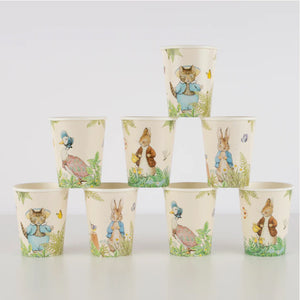 Peter Rabbit & Friends In The Garden Paper Cups - The Pretty Prop Shop Parties