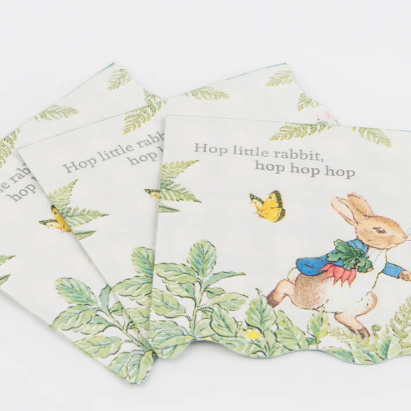Peter Rabbit™ & Friends In The Garden Small Napkins - The Pretty Prop Shop Parties