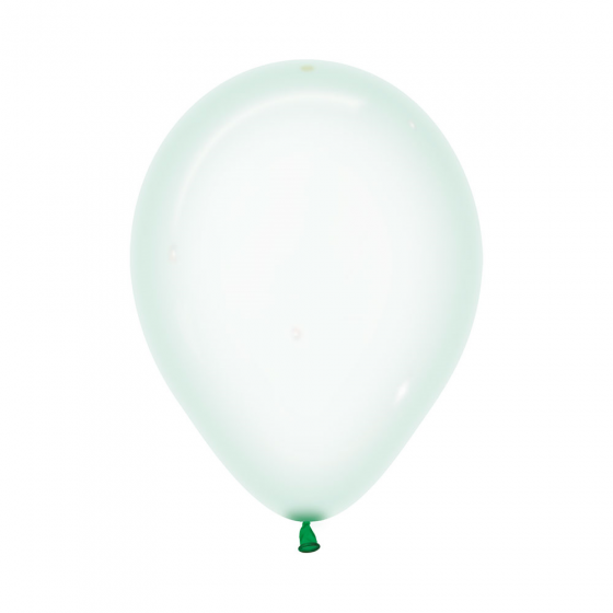 30cm Balloon Crystal Pastel Green (Single) - The Pretty Prop Shop Parties
