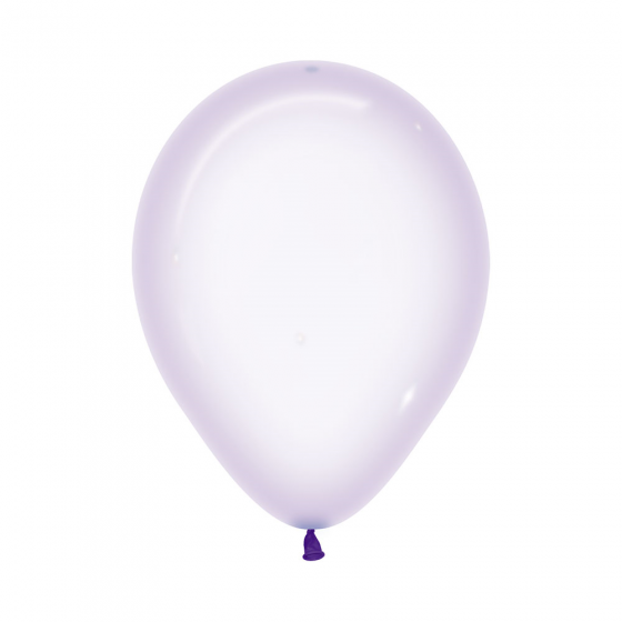 30cm Balloon Crystal Pastel Lilac (Single) - The Pretty Prop Shop Parties
