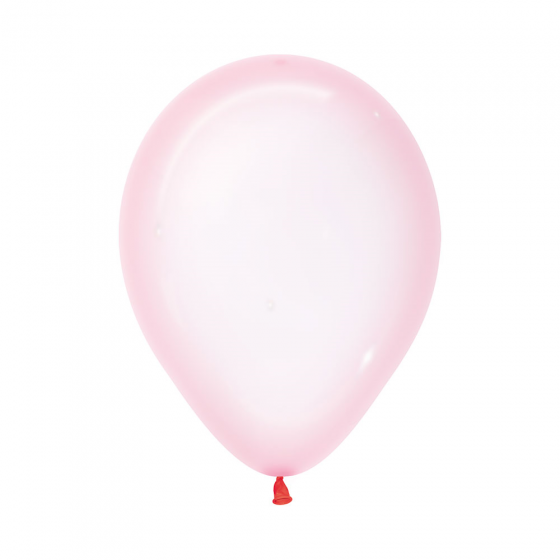 30cm Balloon Crystal Pastel Pink (Single) - The Pretty Prop Shop Parties