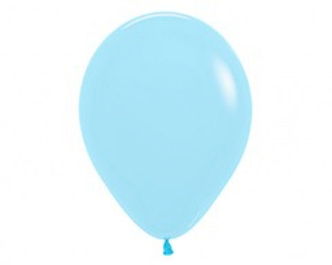 30cm Balloon Pastel Matte Blue (Single) - The Pretty Prop Shop Parties, Auckland New Zealand