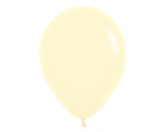 30cm Balloon Pastel Matte Yellow (Single) - The Pretty Prop Shop Parties