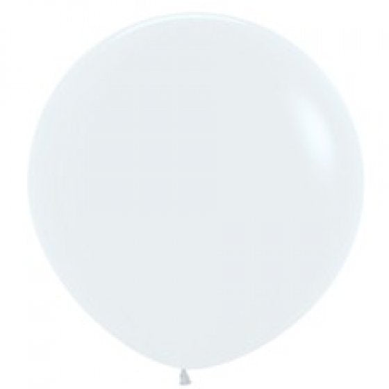 90cm Balloon White (Single) - The Pretty Prop Shop Parties