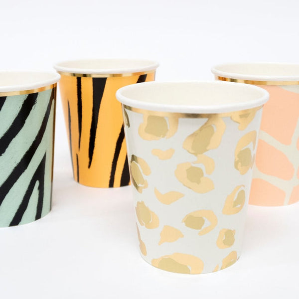 Safari Animal Print Party Cups - The Pretty Prop Shop Parties