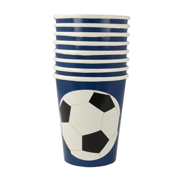 Soccer Cups (x 8) - The Pretty Prop Shop Parties