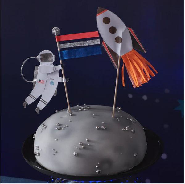 Space Cake Toppers (x 2) - The Pretty Prop Shop Parties