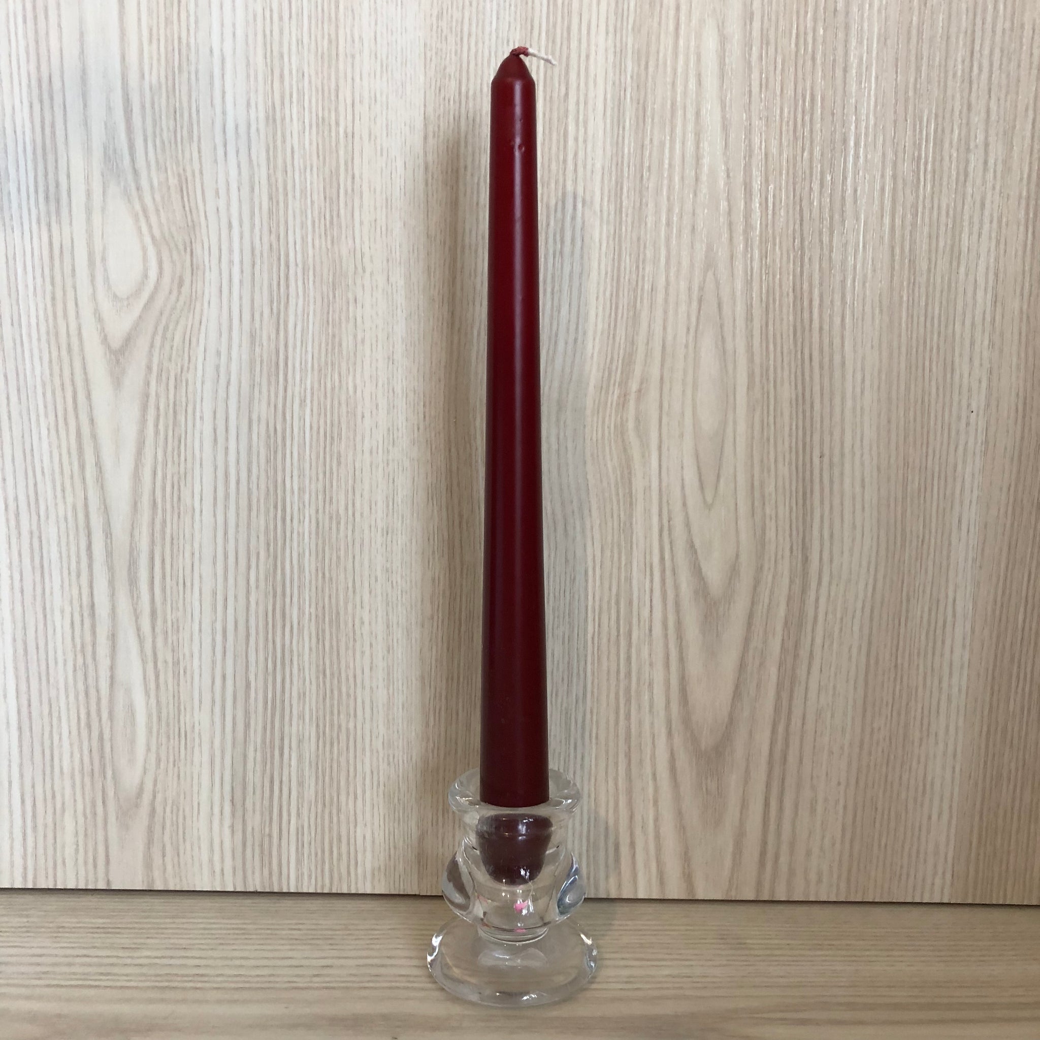 Taper Dinner Candle - Cranberry - The Pretty Prop Shop Parties