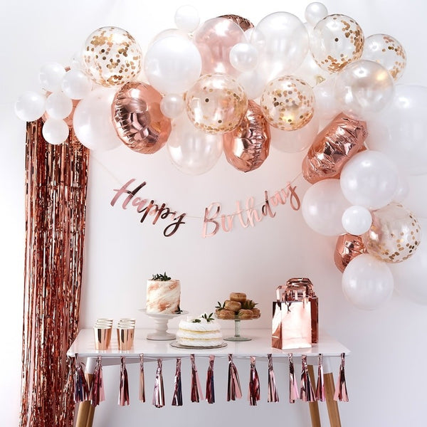 Balloon Arch Kit - Rose Gold - The Pretty Prop Shop Parties, Auckland New Zealand