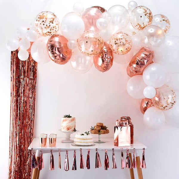 Balloon Arch Kit - Rose Gold - The Pretty Prop Shop Parties, Auckland New Zealand