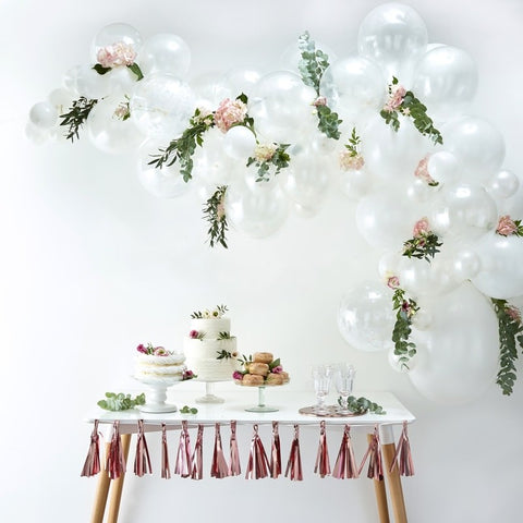 Balloon Arch Kit - White - The Pretty Prop Shop Parties, Auckland New Zealand