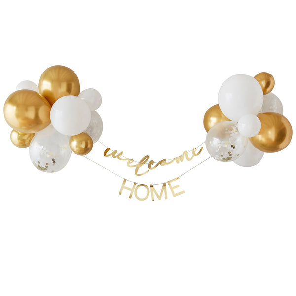 Welcome Home Bunting with Balloons - The Pretty Prop Shop Parties