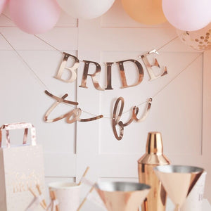 Bride to Be Bunting - Blush Hen Party - The Pretty Prop Shop Parties, Auckland New Zealand