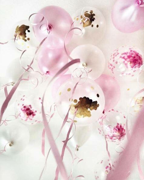 Confetti Balloons - Pink - The Pretty Prop Shop Parties, Auckland New Zealand